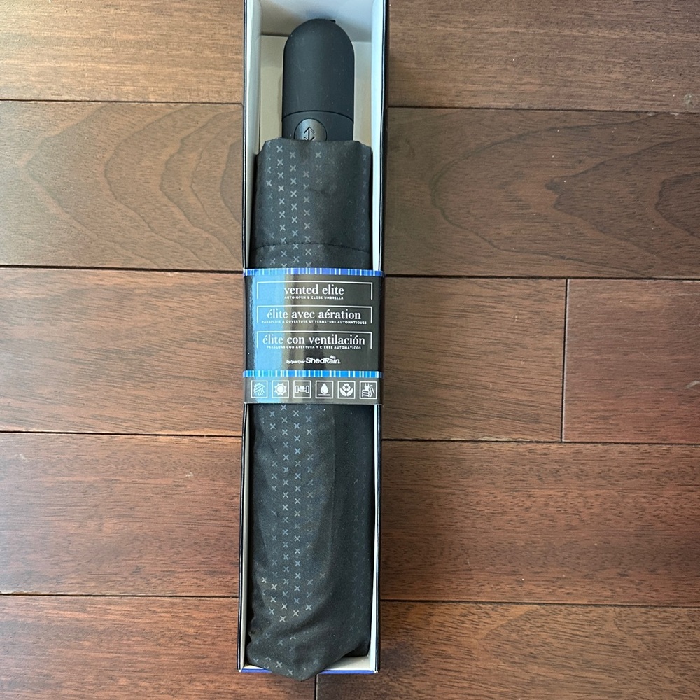 Black Vented Elite Umbrella